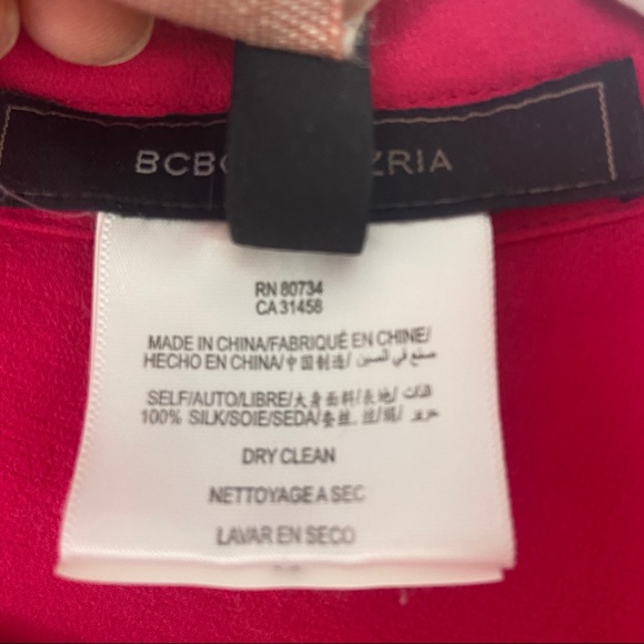 BCBGMaxAzria 100% Silk Tunic Blouse Top Emma Med - Picture 5 of 6